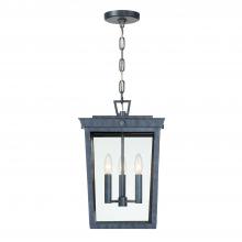 Crystorama BEL-A8065-GE - Belmont 3 Light Graphite Outdoor Pendant