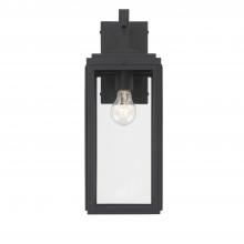 Crystorama BYR-80102-MK - Byron 1 Light Matte Black Outdoor Sconce