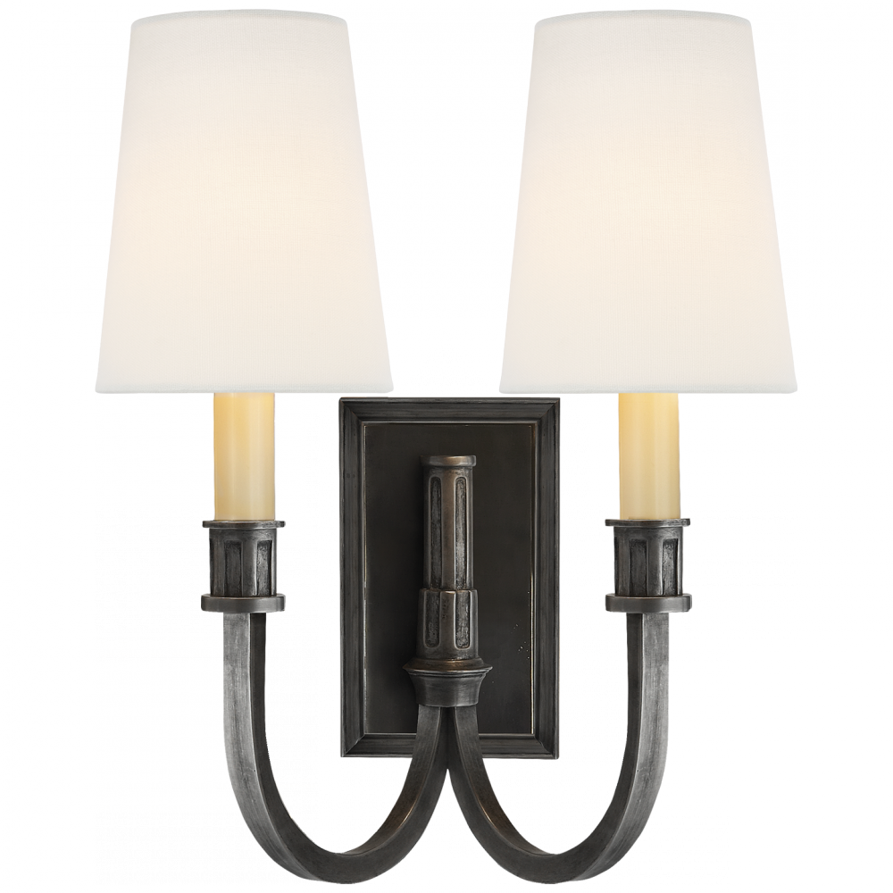 Modern Library Double Sconce