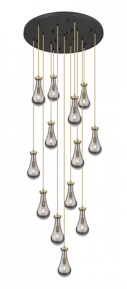 Owego - 13 Light - 32 inch - Brushed Brass - Multi Pendant