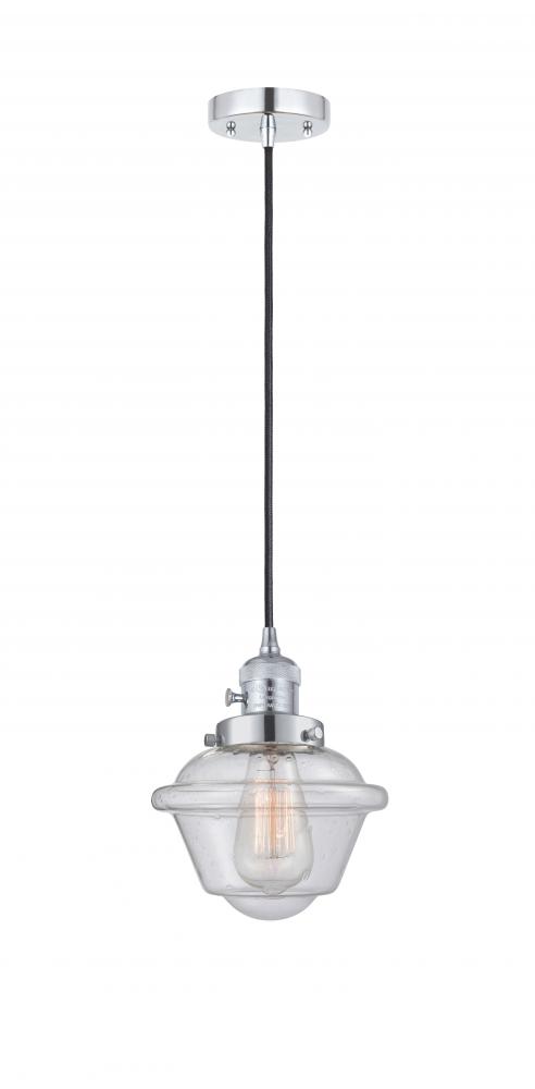 Oxford - 1 Light - 7 inch - Polished Chrome - Cord hung - Mini Pendant