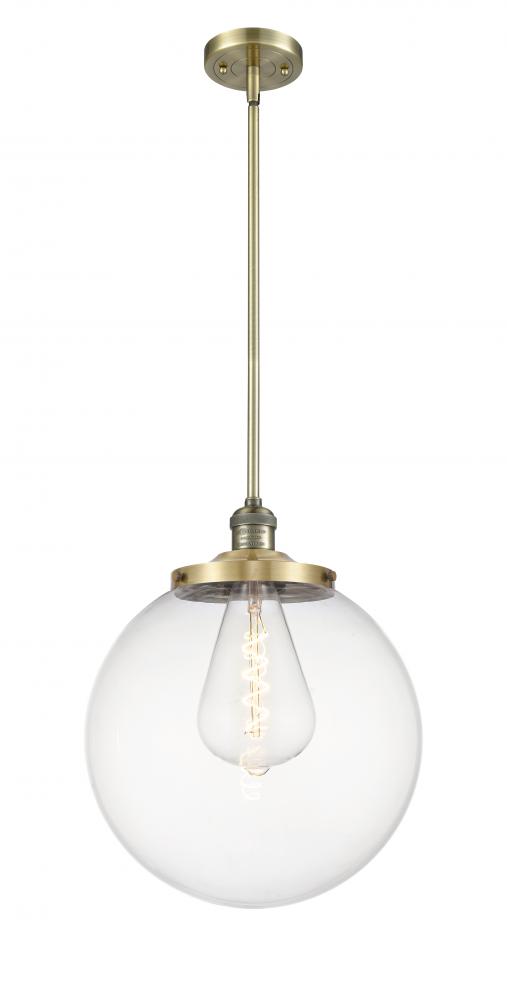 Beacon - 1 Light - 14 inch - Antique Brass - Stem Hung - Pendant