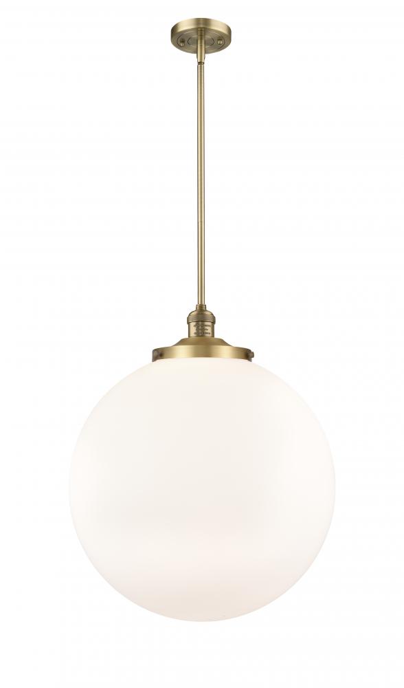 Beacon - 1 Light - 18 inch - Brushed Brass - Stem Hung - Pendant