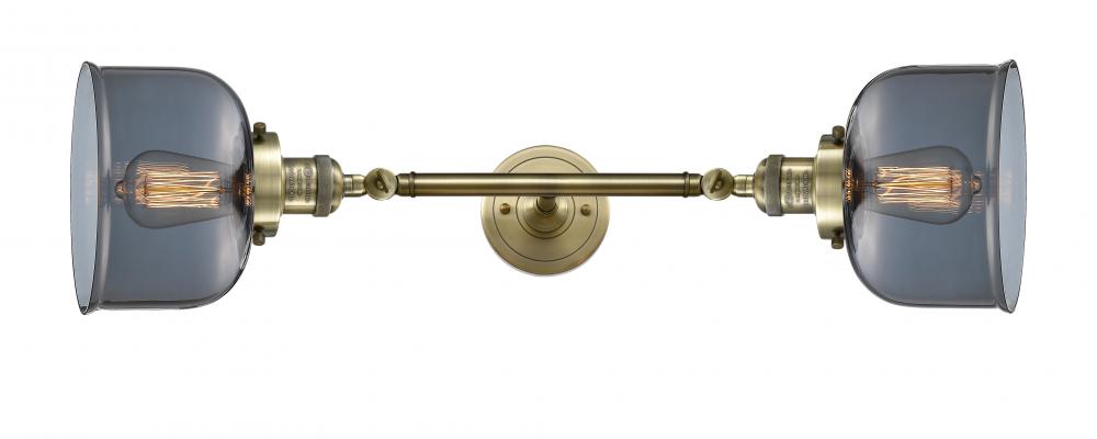 Bell - 2 Light - 8 inch - Antique Brass - Bath Vanity Light