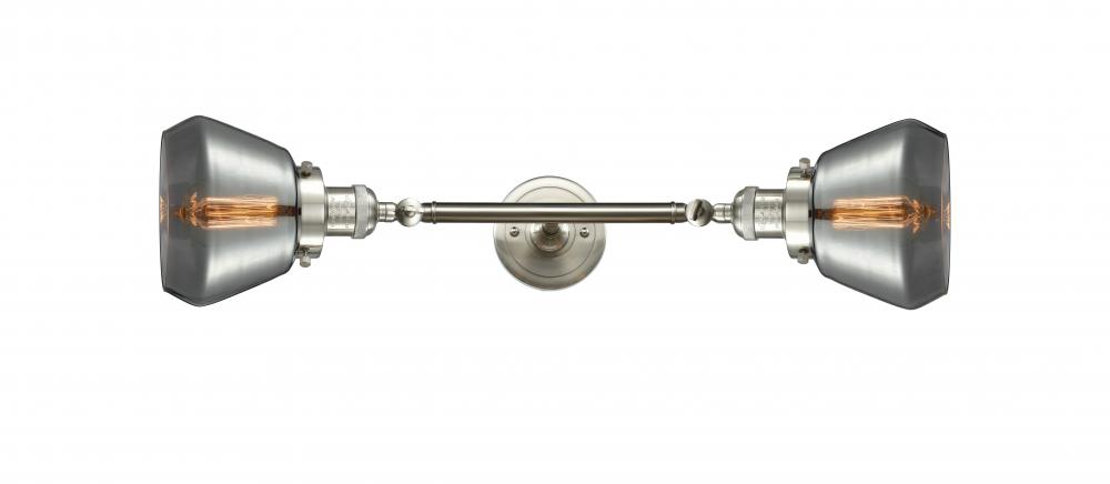 Fulton - 2 Light - 7 inch - Brushed Satin Nickel - Bath Vanity Light