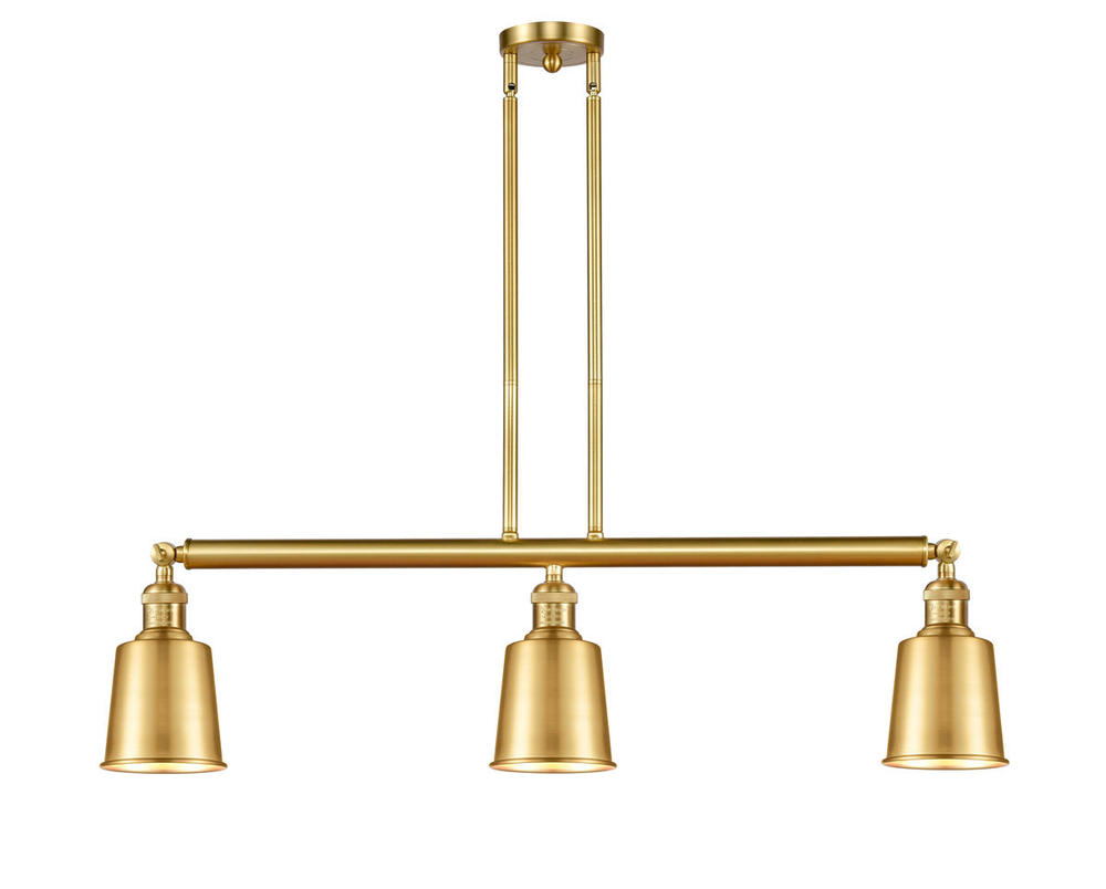 Addison - 3 Light - 38 inch - Satin Gold - Stem Hung - Island Light