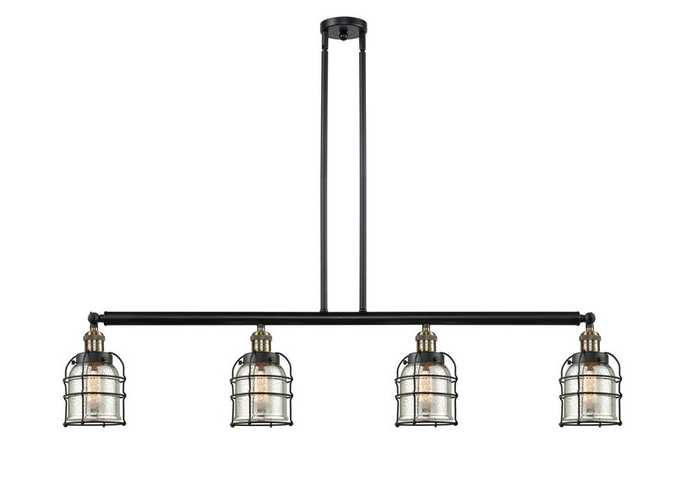 Bell Cage - 4 Light - 50 inch - Black Antique Brass - Stem Hung - Island Light