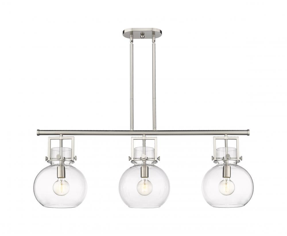 Newton Sphere - 3 Light - 42 inch - Satin Nickel - Island Light