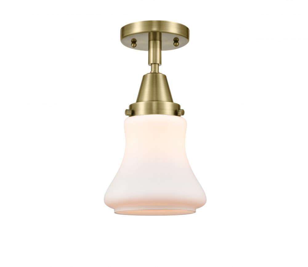 Bellmont - 1 Light - 6 inch - Antique Brass - Flush Mount