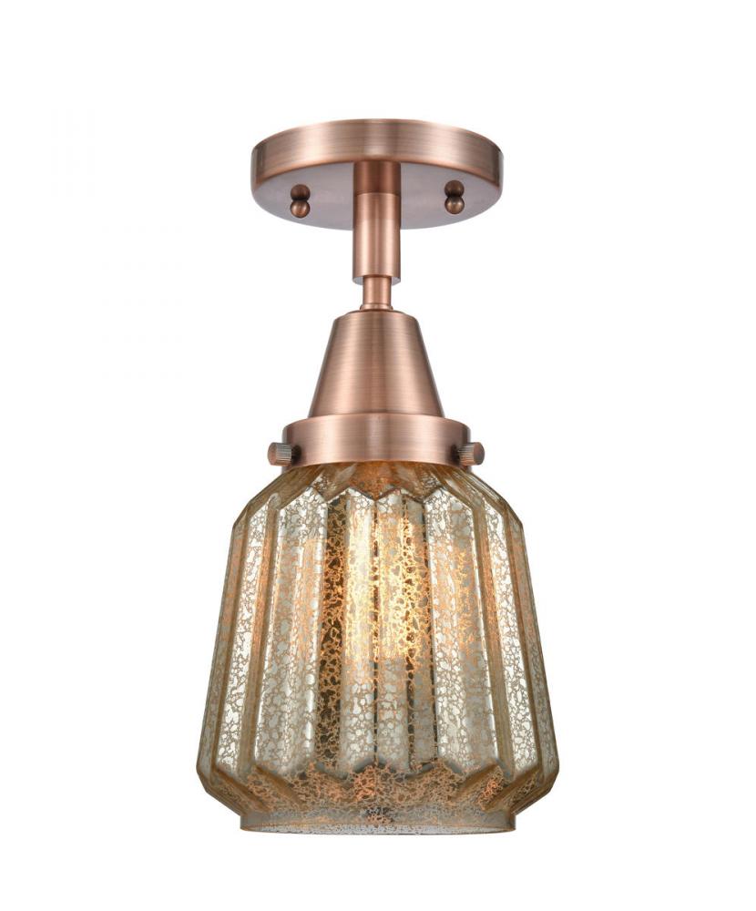 Chatham - 1 Light - 7 inch - Antique Copper - Flush Mount