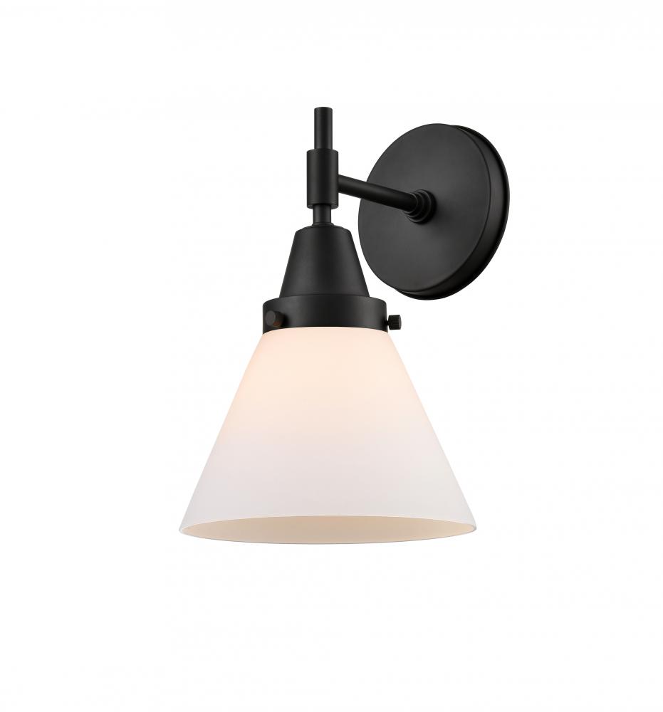 Cone - 1 Light - 8 inch - Matte Black - Sconce