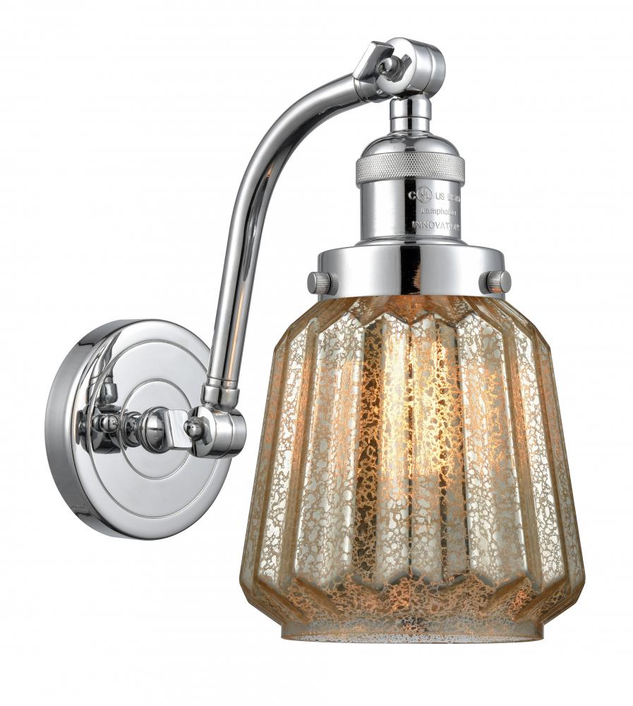 Chatham - 1 Light - 7 inch - Polished Chrome - Sconce