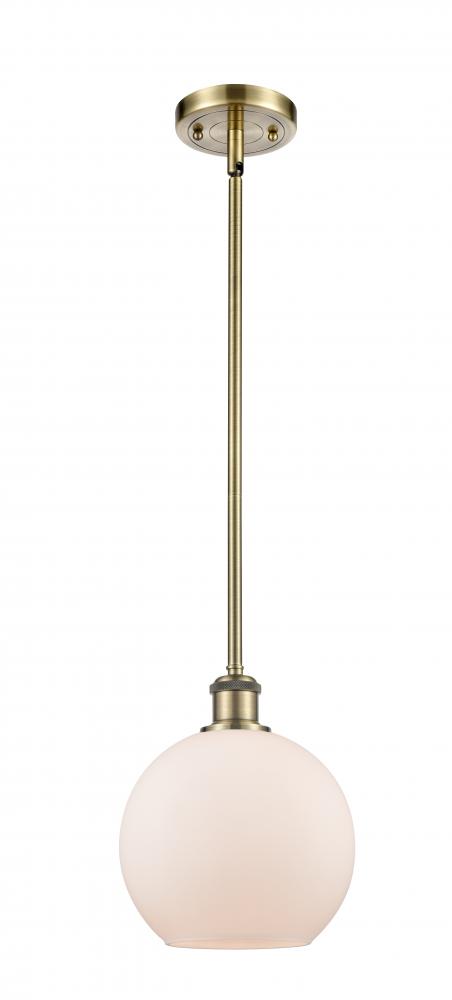 Athens - 1 Light - 8 inch - Antique Brass - Mini Pendant