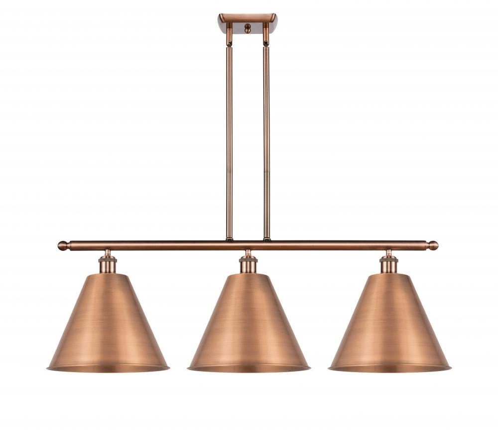 Berkshire - 3 Light - 39 inch - Antique Copper - Cord hung - Island Light