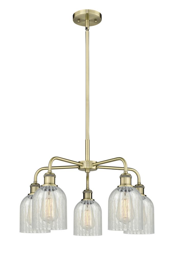 Caledonia - 5 Light - 23 inch - Antique Brass - Chandelier