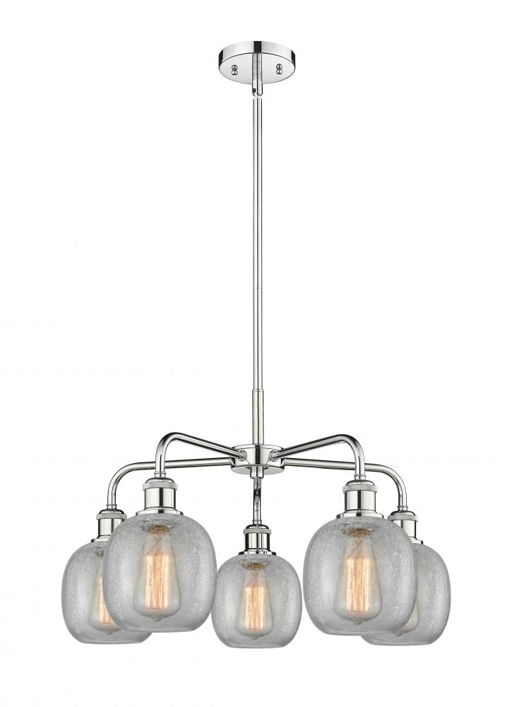 Belfast - 5 Light - 24 inch - Polished Chrome - Chandelier