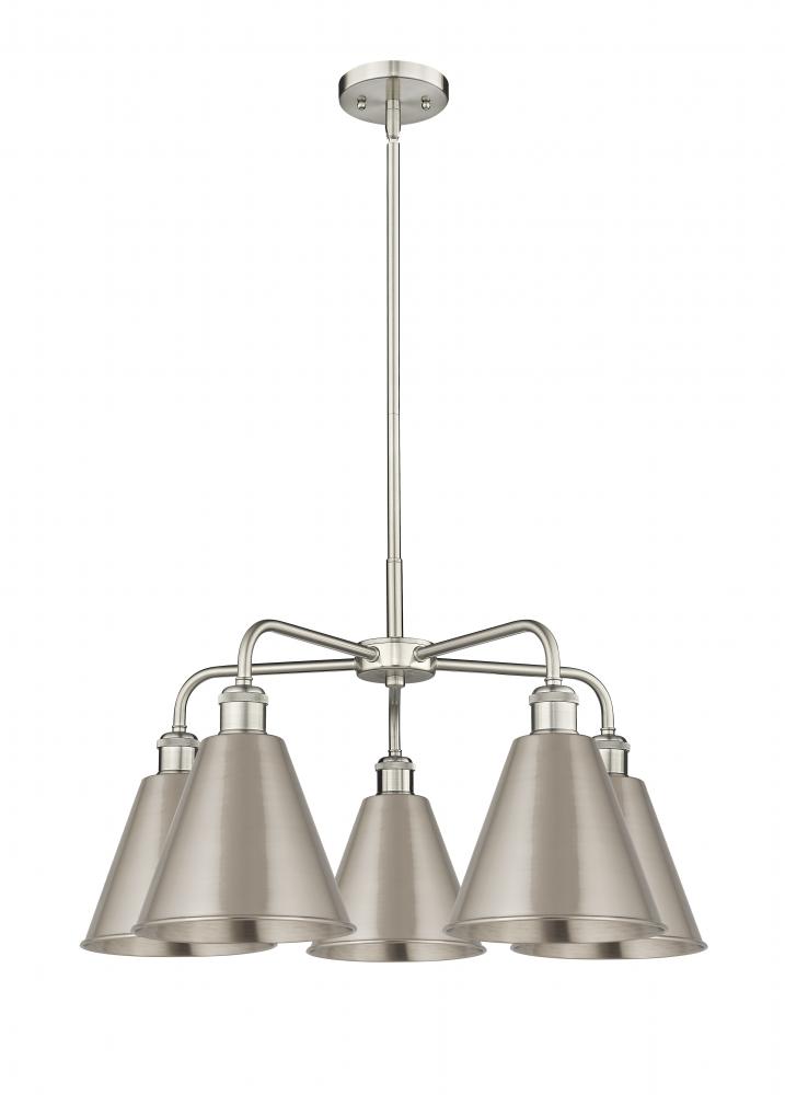 Berkshire - 5 Light - 26 inch - Satin Nickel - Chandelier