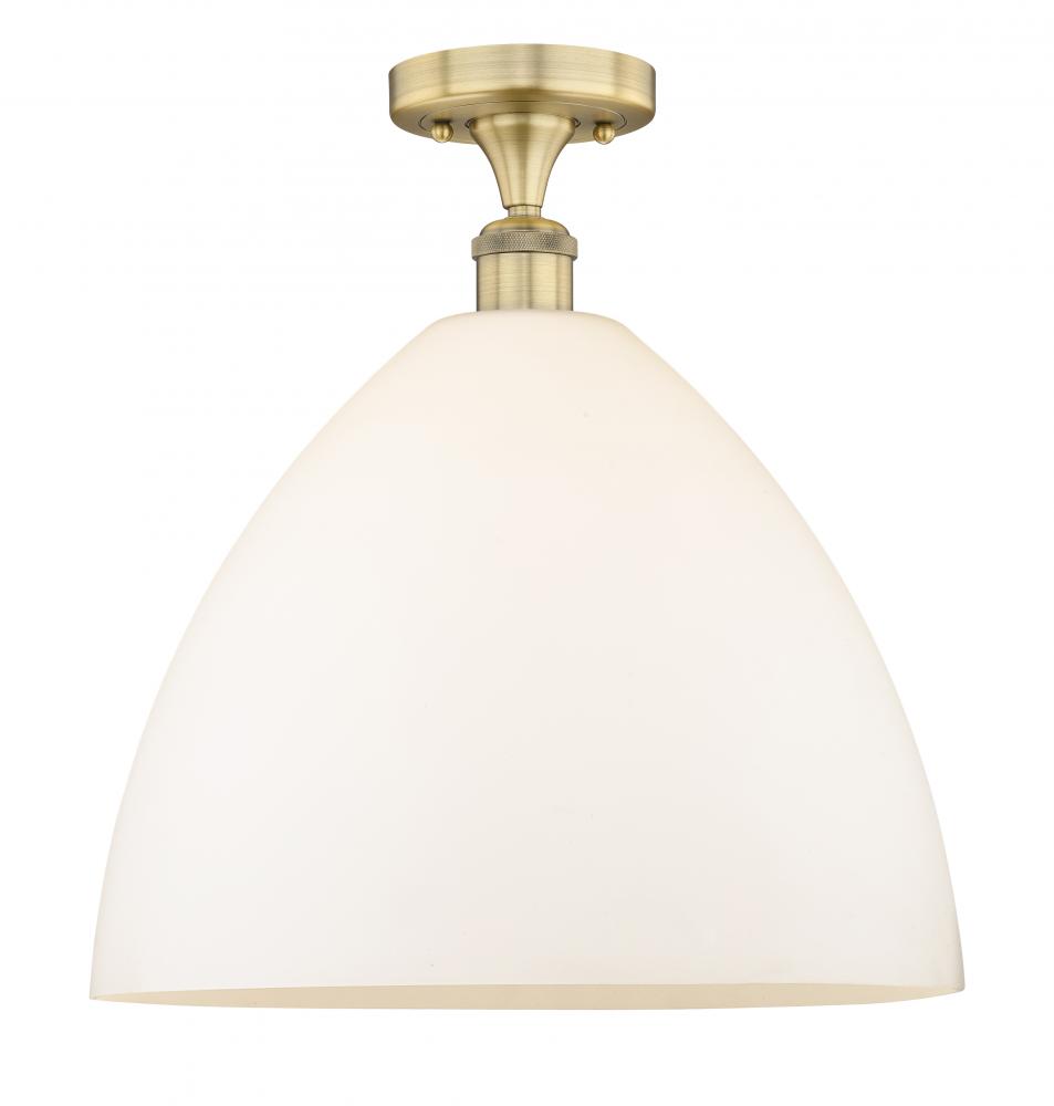 Bristol - 1 Light - 16 inch - Brushed Brass - Semi-Flush Mount