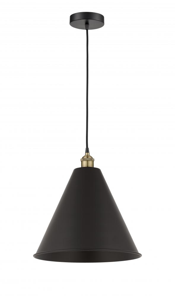 Berkshire - 1 Light - 16 inch - Black Antique Brass - Cord hung - Mini Pendant