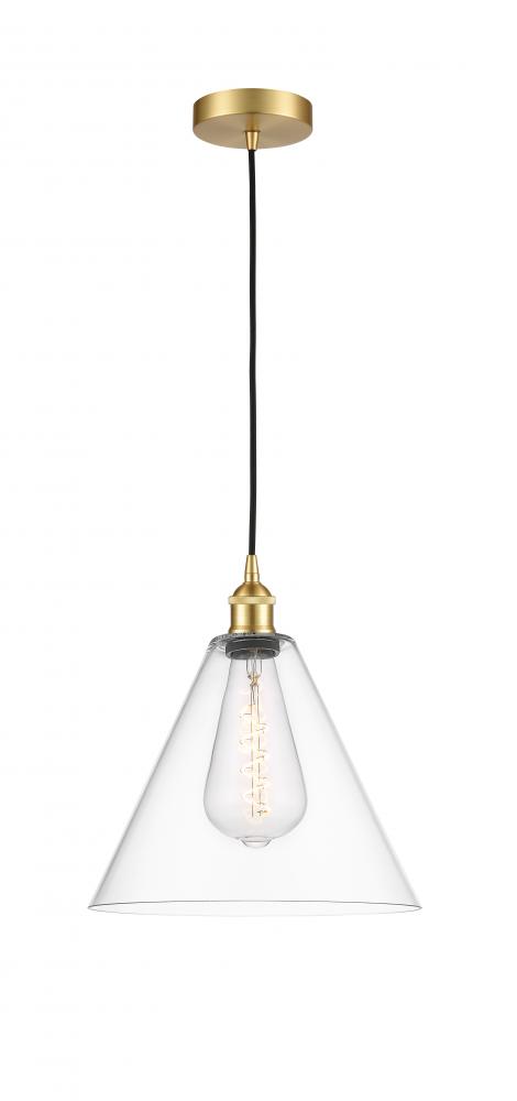 Berkshire - 1 Light - 12 inch - Satin Gold - Mini Pendant