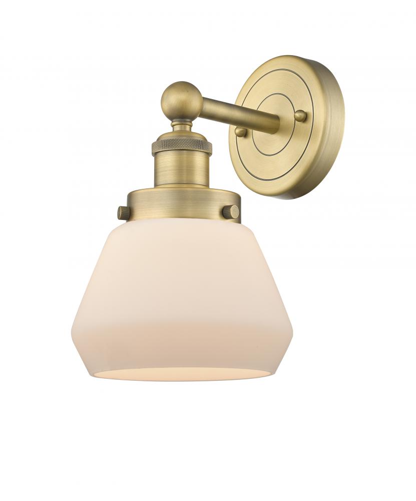 Fulton - 1 Light - 7 inch - Brushed Brass - Sconce