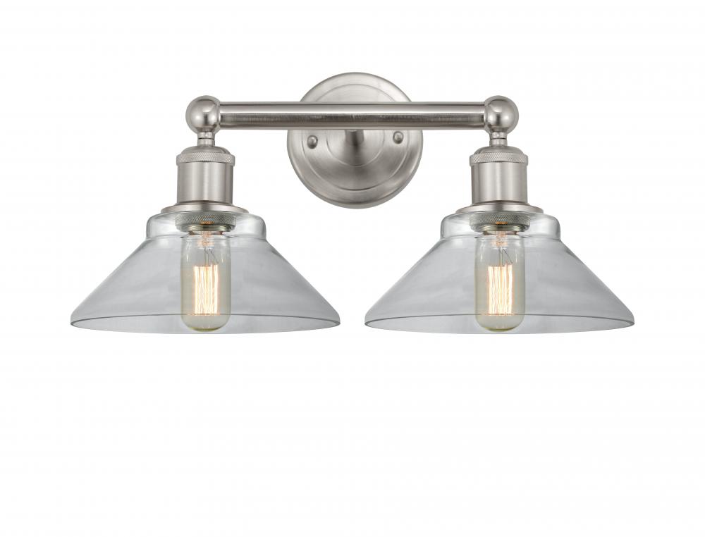 Orwell - 2 Light - 17 inch - Brushed Satin Nickel - Bath Vanity Light