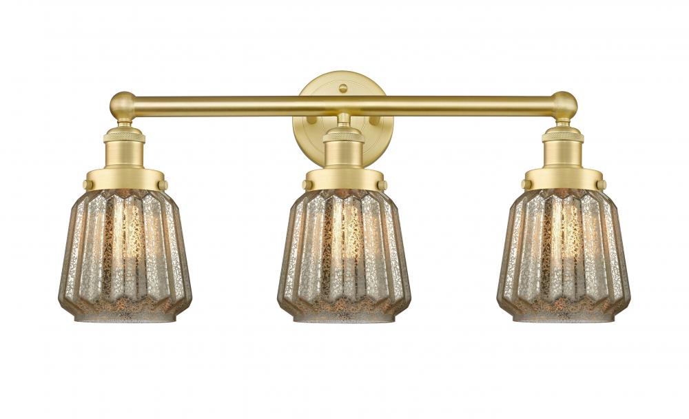 Chatham - 3 Light - 25 inch - Satin Gold - Bath Vanity Light