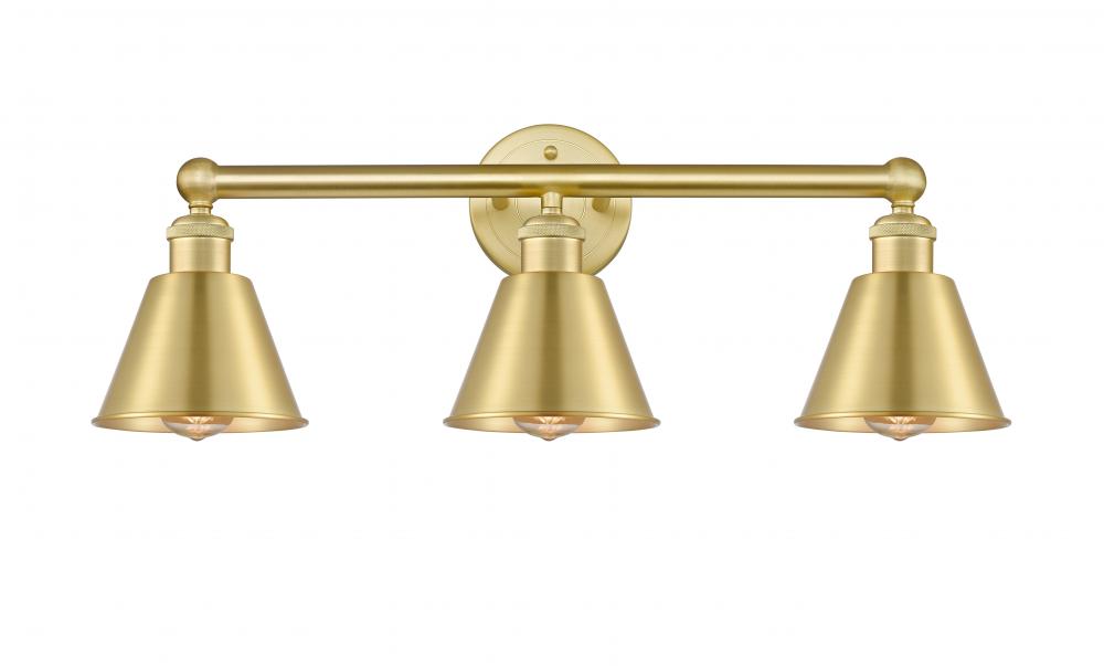 Smithfield - 3 Light - 25 inch - Satin Gold - Bath Vanity Light