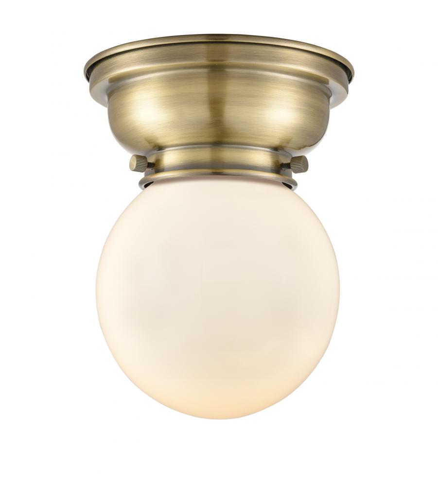 Beacon - 1 Light - 6 inch - Antique Brass - Flush Mount