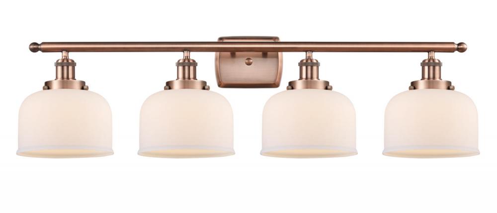 Bell - 4 Light - 38 inch - Antique Copper - Bath Vanity Light