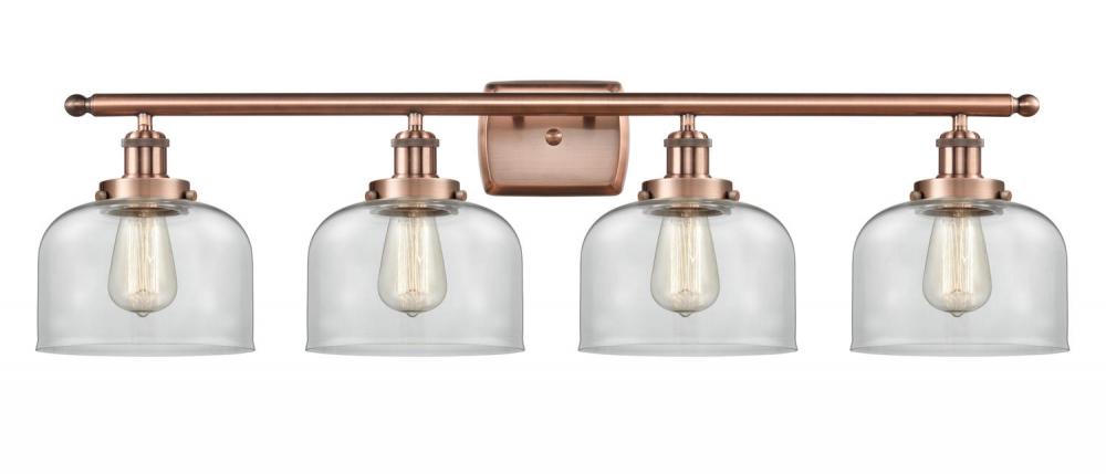 Bell - 4 Light - 38 inch - Antique Copper - Bath Vanity Light