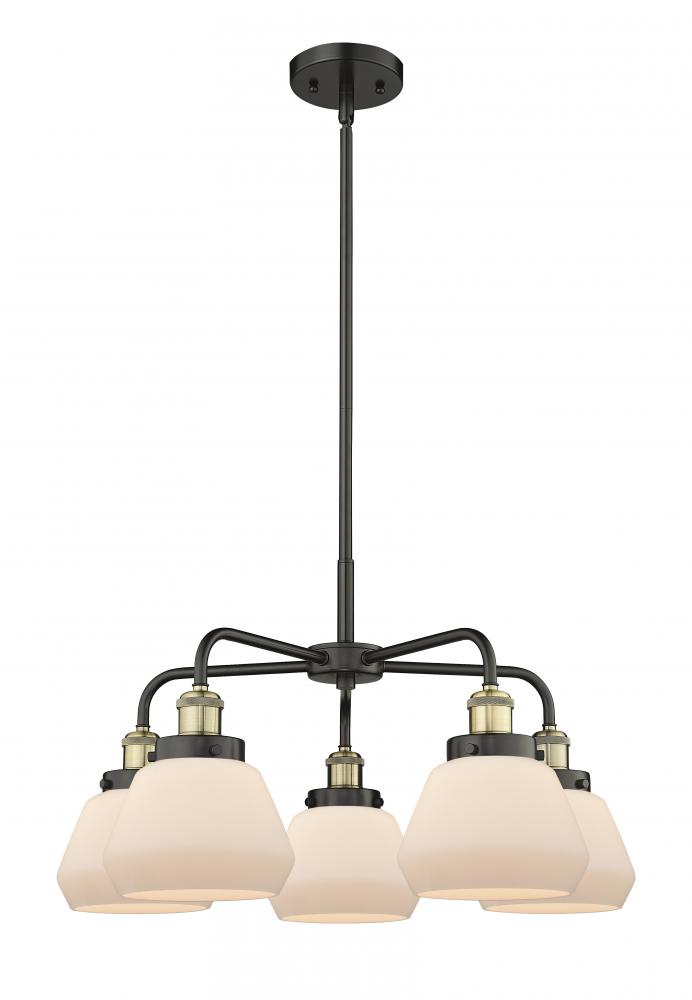 Fulton - 5 Light - 26 inch - Black Antique Brass - Chandelier