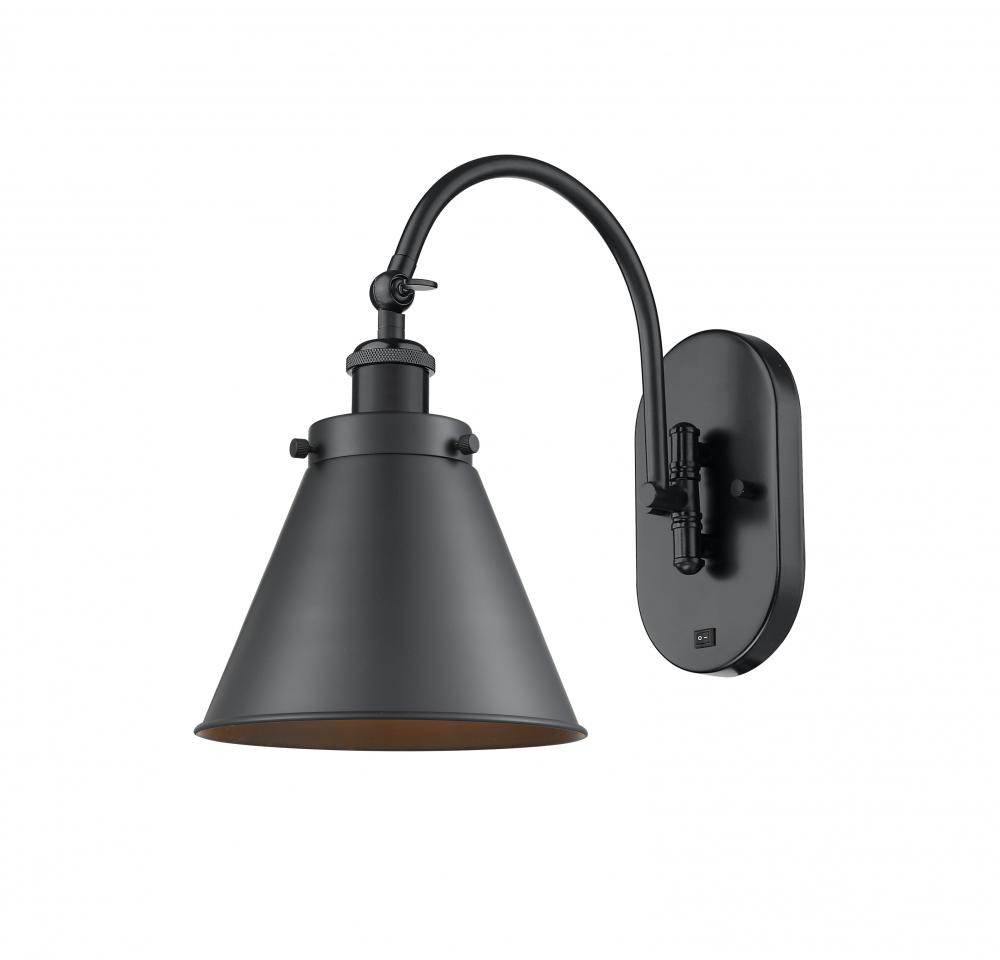 Appalachian - 1 Light - 8 inch - Matte Black - Sconce