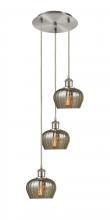 Innovations Lighting 113B-3P-SN-G96 - Fenton - 3 Light - 13 inch - Brushed Satin Nickel - Cord Hung - Multi Pendant