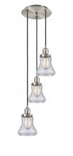 Innovations Lighting 113F-3P-SN-G194 - Bellmont - 3 Light - 13 inch - Brushed Satin Nickel - Cord hung - Multi Pendant