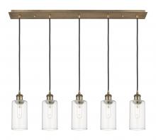 Innovations Lighting 125B-5P-BB-G434-7CL - Crown Point - 5 Light - 37 inch - Brushed Brass - Linear Pendant