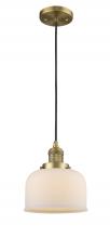 Innovations Lighting 201C-BB-G71 - Bell - 1 Light - 8 inch - Brushed Brass - Cord hung - Mini Pendant