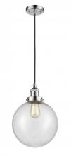 Innovations Lighting 201C-PC-G204-10-LED - Beacon - 1 Light - 10 inch - Polished Chrome - Cord hung - Mini Pendant