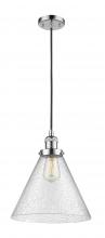 Innovations Lighting 201C-PC-G44-L-LED - Cone - 1 Light - 12 inch - Polished Chrome - Cord hung - Mini Pendant