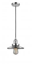 Innovations Lighting 201C-PC-M7-LED - Railroad - 1 Light - 8 inch - Polished Chrome - Cord hung - Mini Pendant