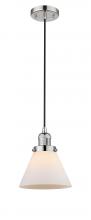 Innovations Lighting 201C-PN-G41 - Cone - 1 Light - 8 inch - Polished Nickel - Cord hung - Mini Pendant