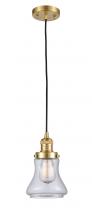 Innovations Lighting 201C-SG-G192-LED - Bellmont - 1 Light - 6 inch - Satin Gold - Cord hung - Mini Pendant