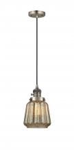 Innovations Lighting 201CSW-AB-G146 - Chatham - 1 Light - 7 inch - Antique Brass - Cord hung - Mini Pendant