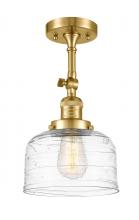 Innovations Lighting 201F-SG-G713-LED - Bell - 1 Light - 8 inch - Satin Gold - Semi-Flush Mount