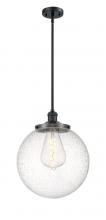 Innovations Lighting 201S-BK-G204-14-LED - Beacon - 1 Light - 14 inch - Matte Black - Stem Hung - Pendant