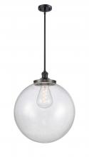 Innovations Lighting 201S-BK-G204-18-LED - Beacon - 1 Light - 18 inch - Matte Black - Stem Hung - Pendant