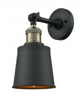 Innovations Lighting 203-BAB-M9-BK-LED - Addison - 1 Light - 5 inch - Black Antique Brass - Sconce