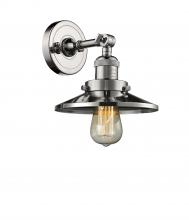 Innovations Lighting 203-PN-M1-LED - Railroad - 1 Light - 8 inch - Polished Nickel - Sconce