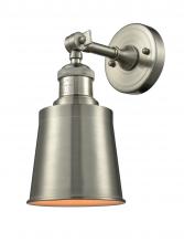 Innovations Lighting 203-SN-M9-SN-LED - Addison - 1 Light - 5 inch - Brushed Satin Nickel - Sconce