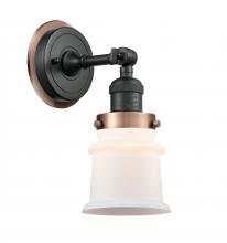 Innovations Lighting 203BK-BPAC-HRAC-G181S - Canton - 1 Light - 5 inch - Matte Black - Sconce